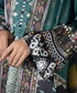Unstitched Intermix 3 Piece - Printed Blended Satin Suit